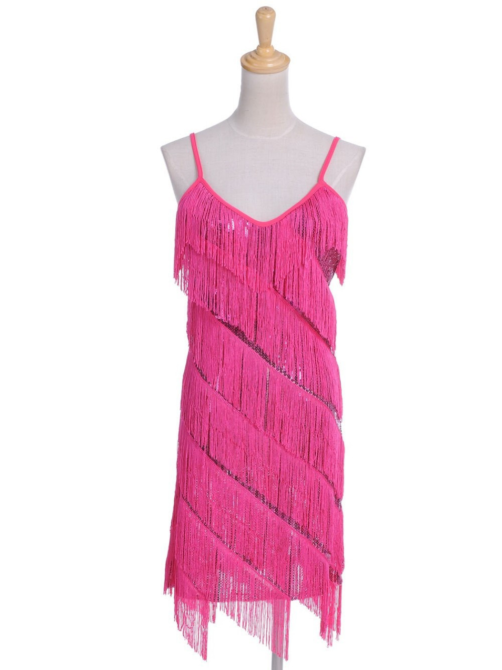 Women 1920s Vintage Great Gatsby Party Sequin Dress Sexy V-Neck Summer Cami Dress Gold Fringe Dress Vestidos Flapper Costumes