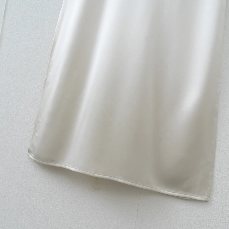 Women Casual Tank Dress Sleeveless Satin Long dress