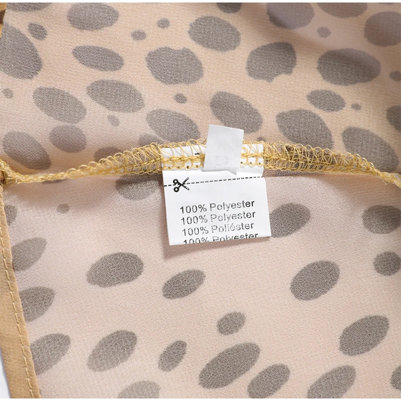 Sexy Leopard Printed Women Dress Long Sleeve See Through Hanging Neck Ribbon Lady Dresses 2026 Summer Autumn Chic Female Robe