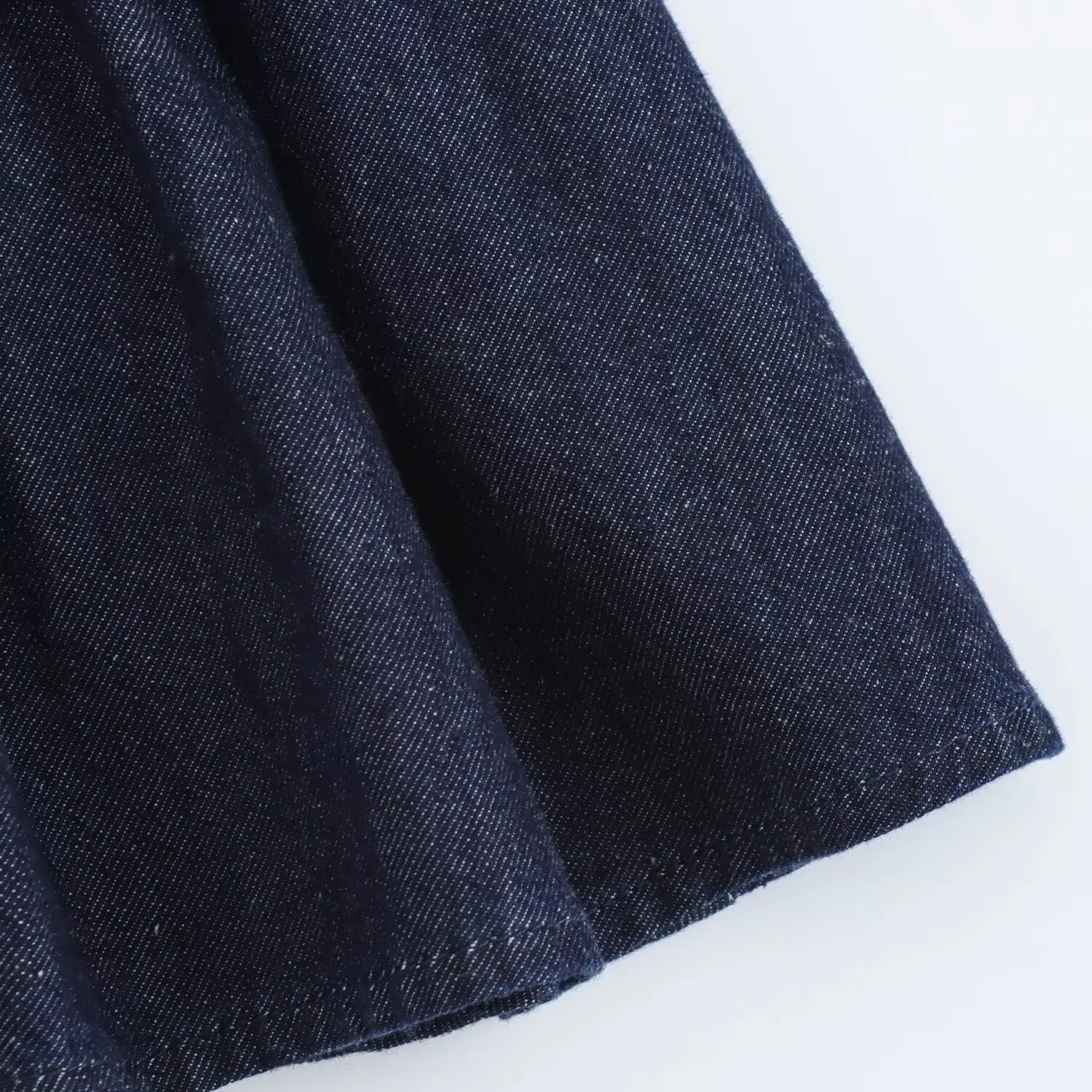 BSAY Denim Dress for Women Fashion Autumn Winter Layered Decorative Backless Mini Dresses French Chic Female Evening Clothing
