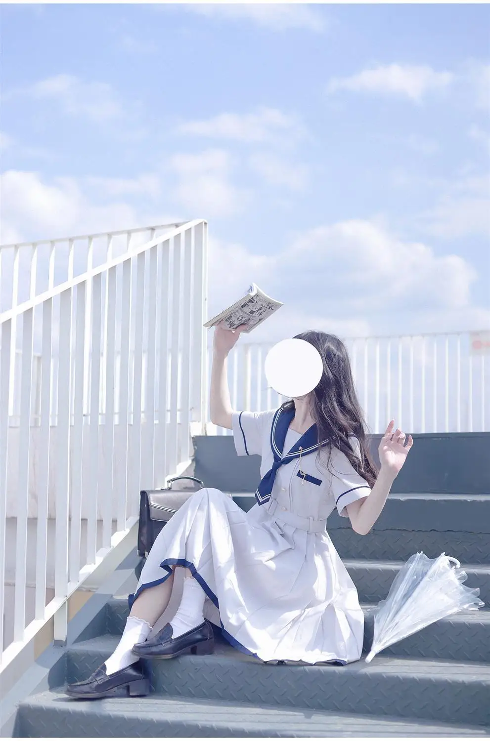 2024 New Japanese Academic Style Sweet Women's Dress Sailor Collar Kawaii Vestidos Female Lolita Dresses Summer Cute Women's JK