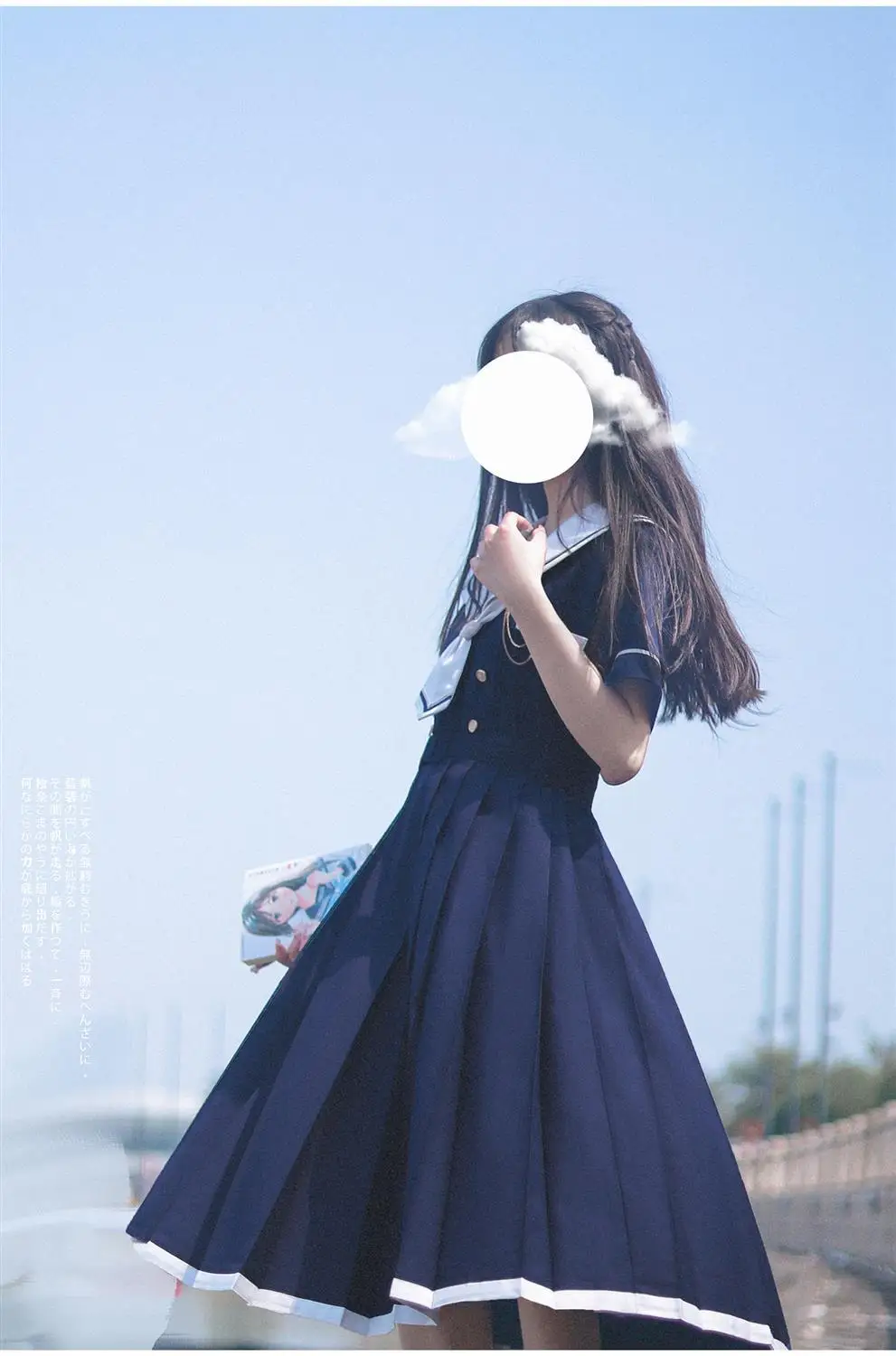 2024 New Japanese Academic Style Sweet Women's Dress Sailor Collar Kawaii Vestidos Female Lolita Dresses Summer Cute Women's JK
