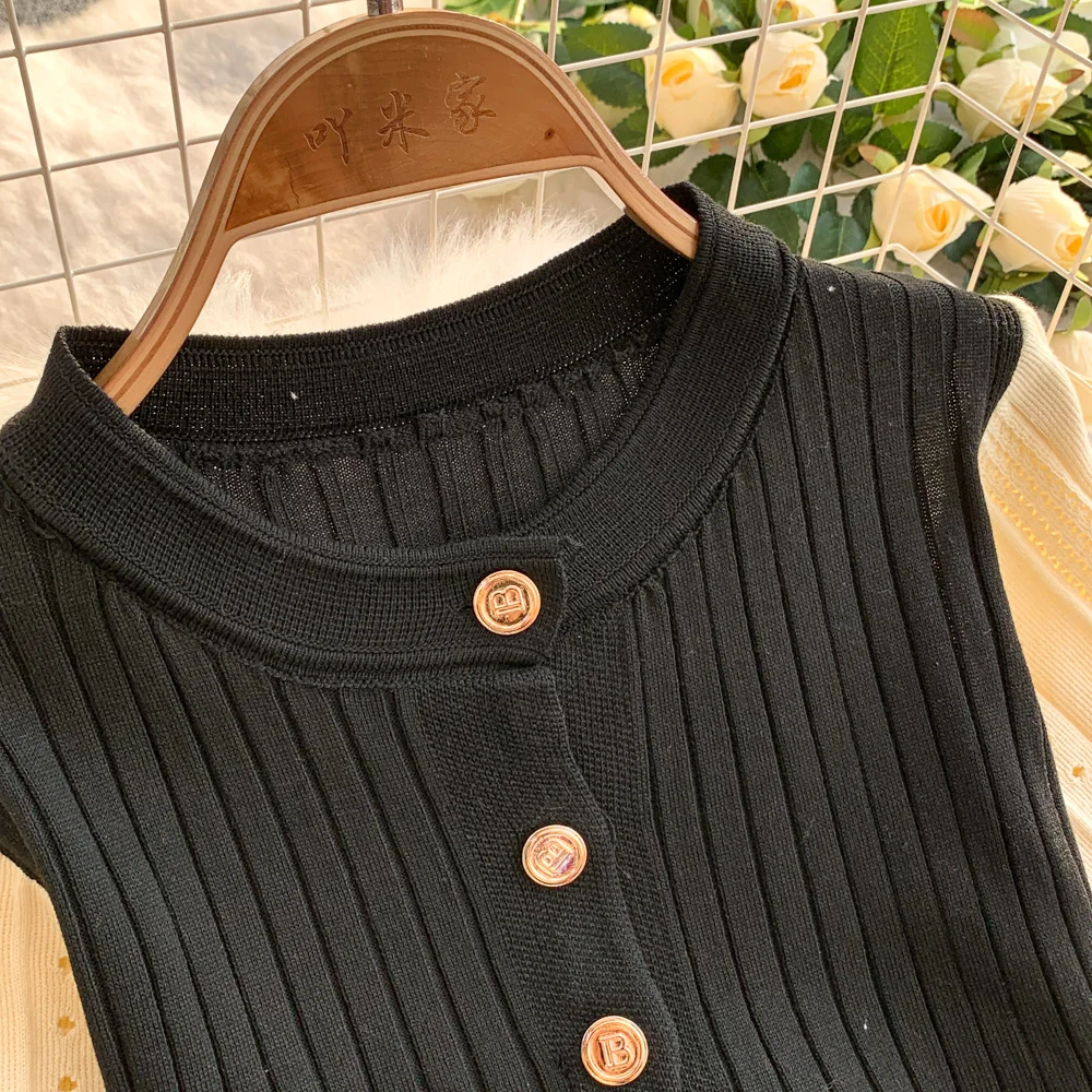 YuooMuoo Women Dress 2026 Spring and Summer Elegant Patchwork One-Piece Knitted Maxi Dress Office Lady Slim Waist Sweater Dress