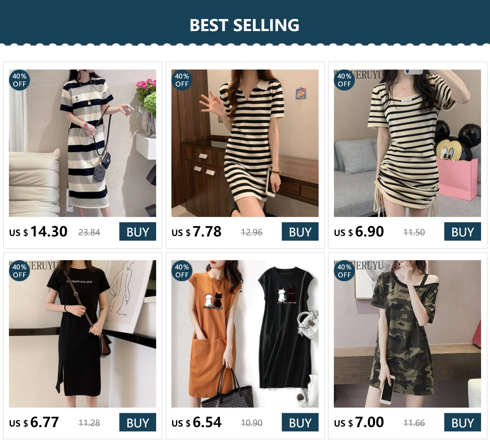 Striped Print Short Sleeve Midi Dress Summer Aesthetic Clothes Korean Fashion Casual Harajuku Dresses for Women 2023 Vestidos