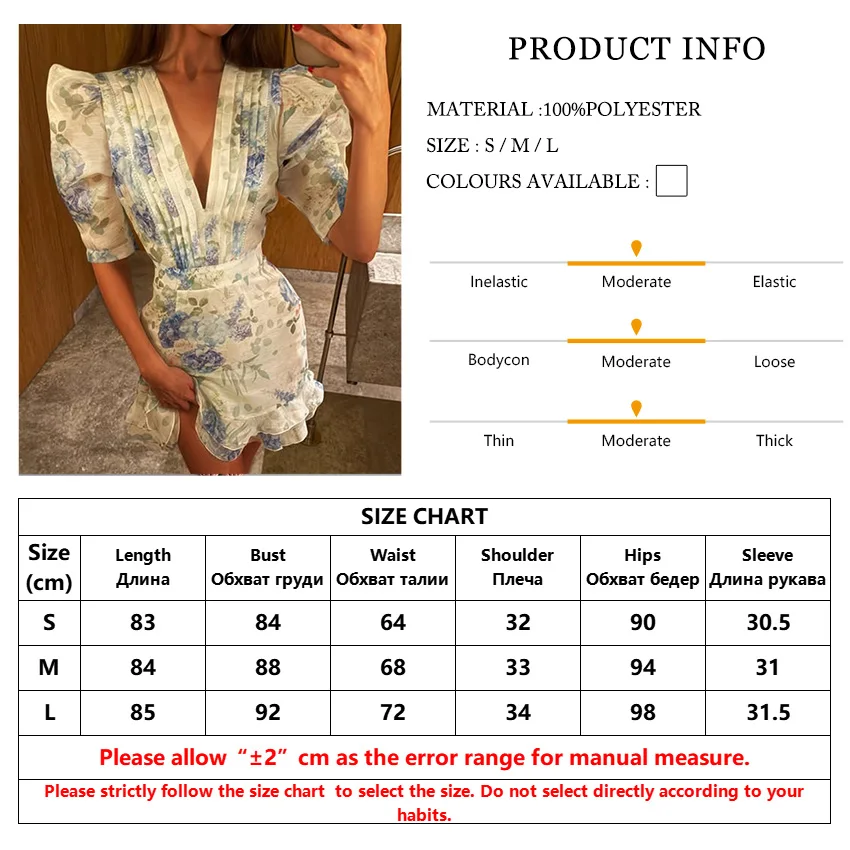 TTQV Summer Slim Print Women's Dress 2026 Fashion V-Neck Short Sleeve Mini Dresses Lady Elegant Classic Pleated Female Dress
