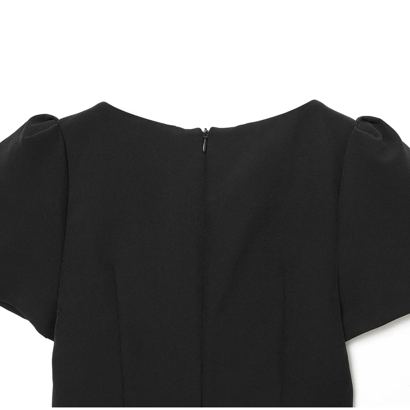 Fashion Evening Party Female Short Dresses Elegant Black Short Sleeve Women's Mini Dress 2026 New Lady Chic Evening Party Robes