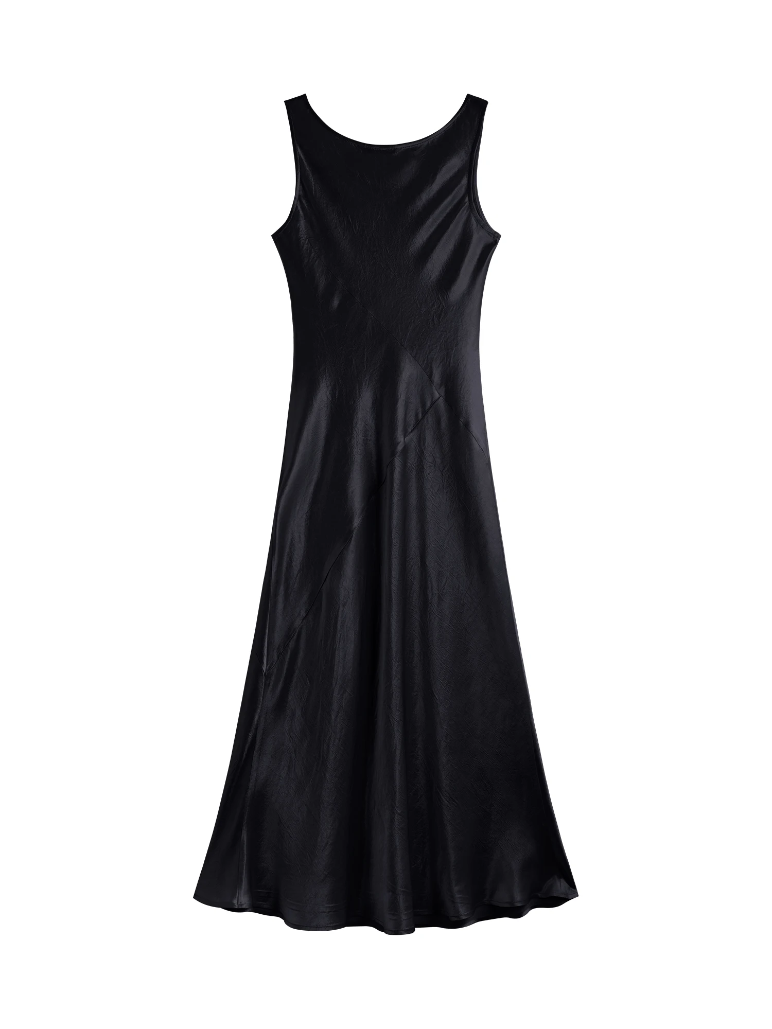ZIQIAO Little Luxury Acetate Bias Cut Temperament Dress Women's Summer 2025 New Style 25ZQ91103