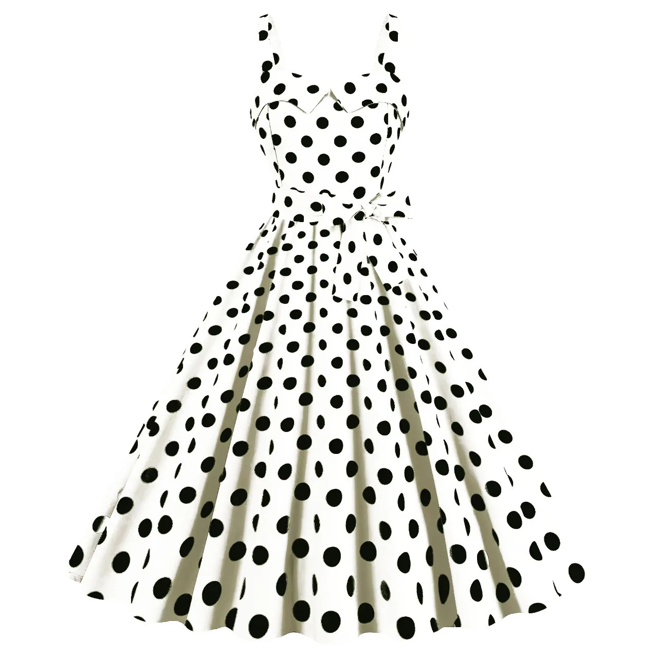 Vintage Classical Polka Dot Printed Dress Women's Sexy Sling Strap Wrap Chest Dress Valentine's Day Streetwear Spring Summer