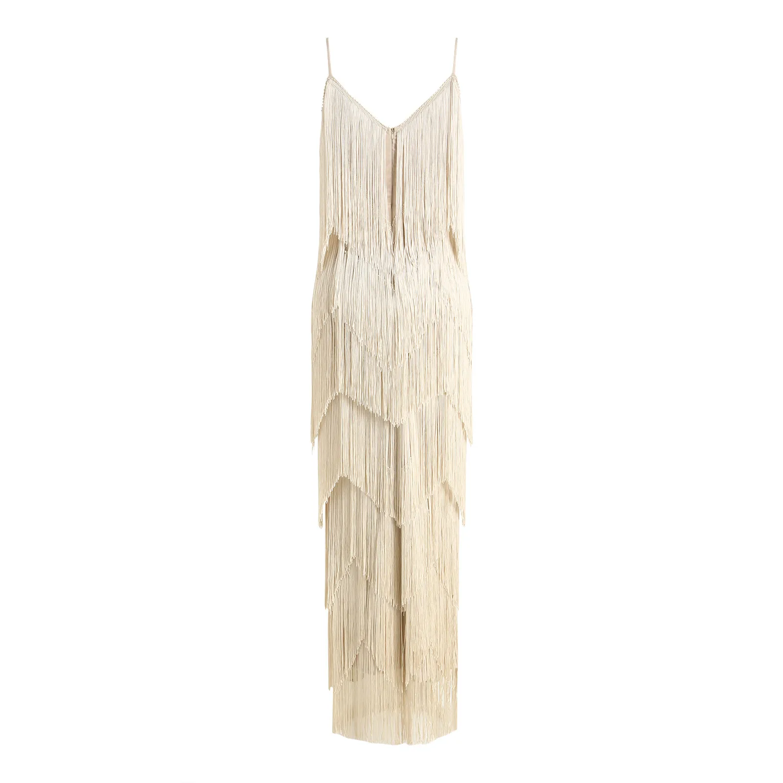 Slim Suspender Dress Women Tassel Evening Party Dress Sexy Solid Color Formal Banquet Prom Long Dresses For Female Vestidos
