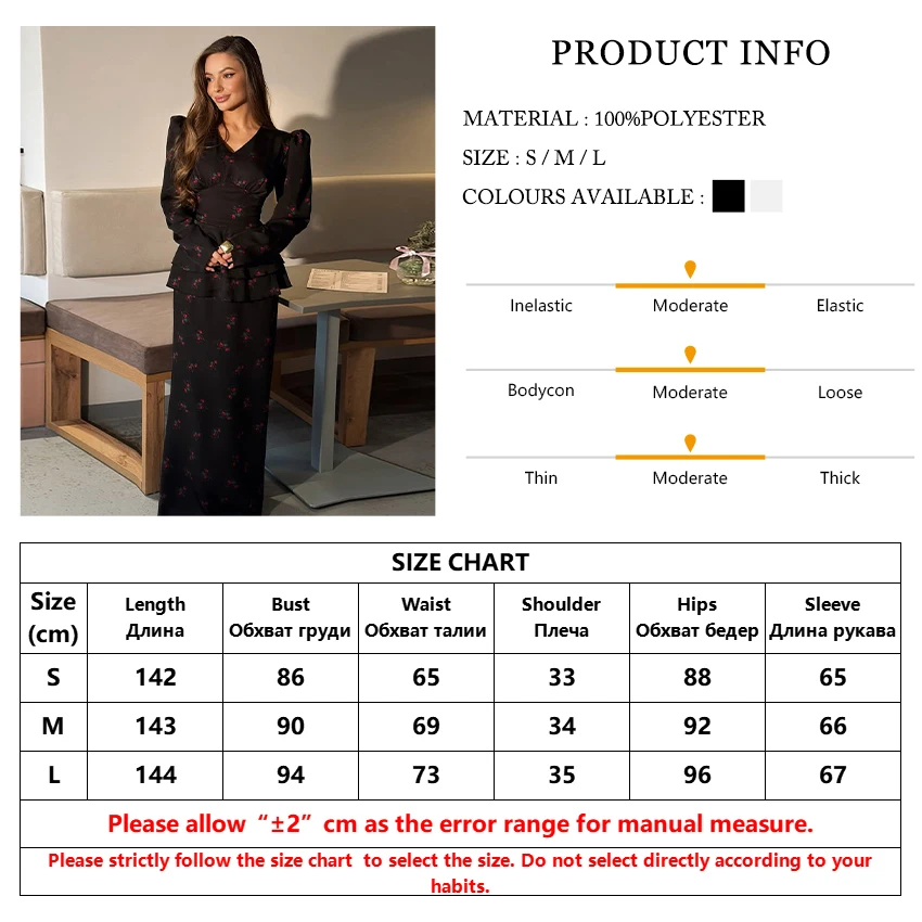 TTQV Fashion Loose Print Women's Dress 2026 Spring V-Neck Long Sleeve Maxi Dresses Elegant Classic High Waist Female Dress