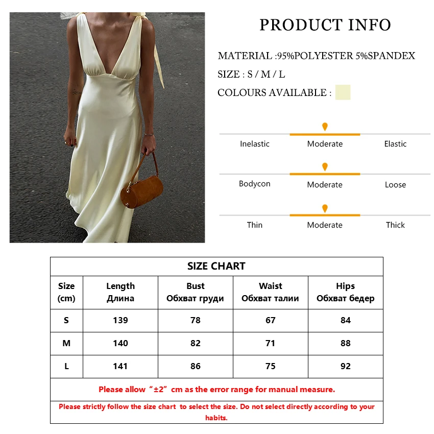 TTQV Sexy Loose Yellow Satin Women's Dress 2026 Summer V-Neck Sleeveless Maxi Dresses Elegant Classic Lace-Up Female Dress