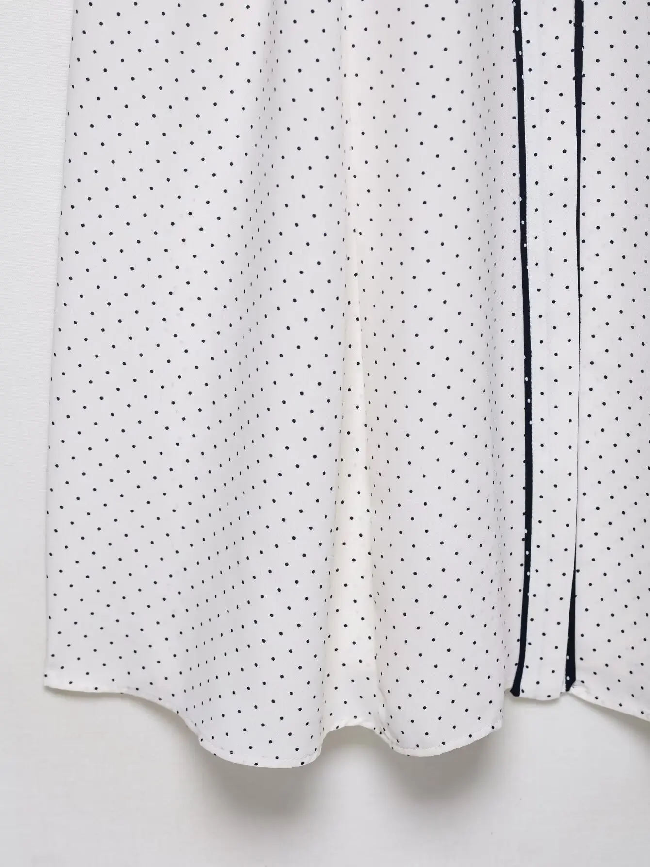 HH Woman Elegant Sleeveless Single-breasted Midi Dress Summer Female Lapel White Polka Dot Shirt Style Chart Dress Mujer