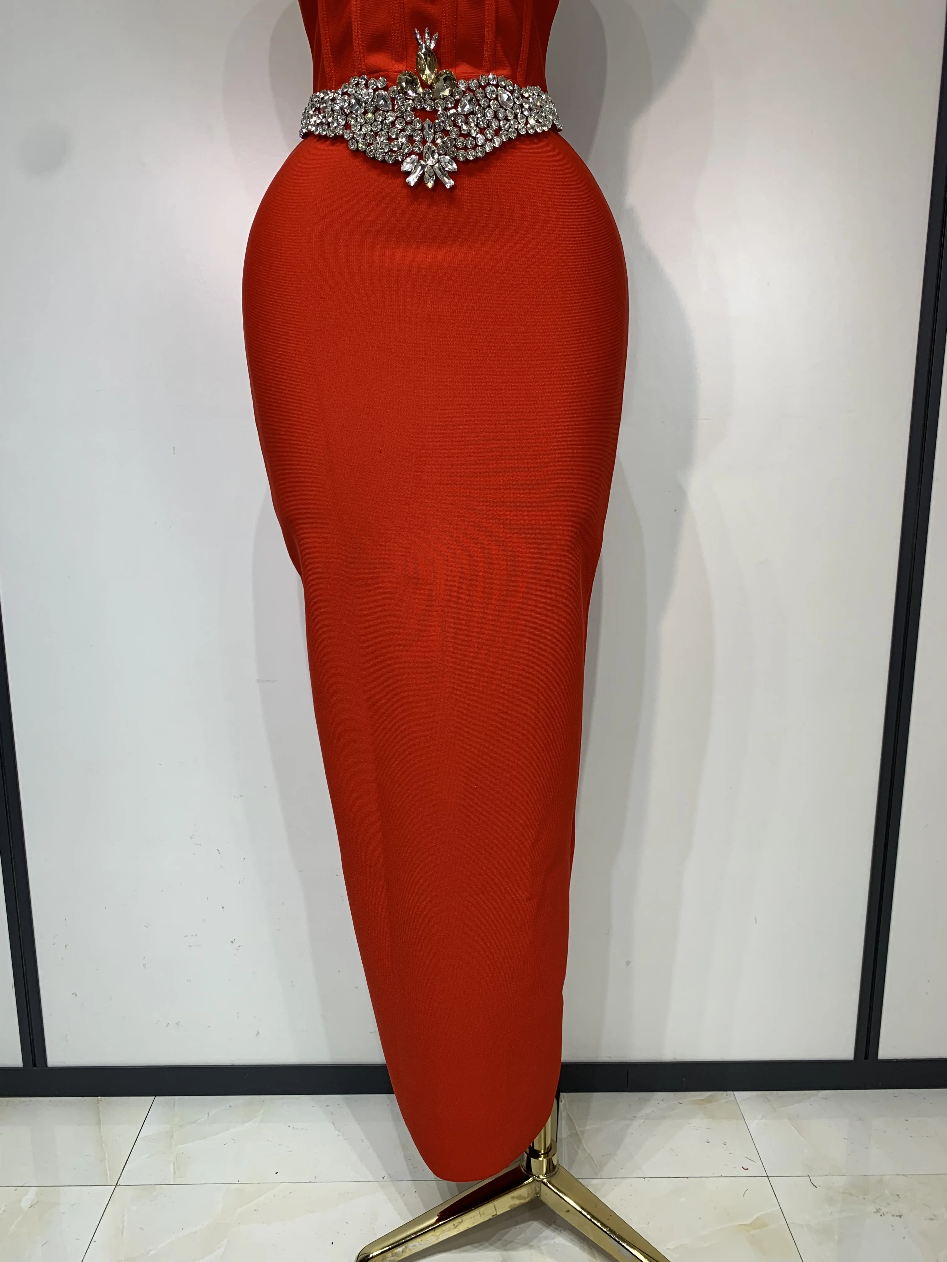 Women Bodycon Bandage Dress Wedding Sexy Backless Luxury Rhinestone Clothes Nightclub Evning Party Birthday Maxi Long Dresses