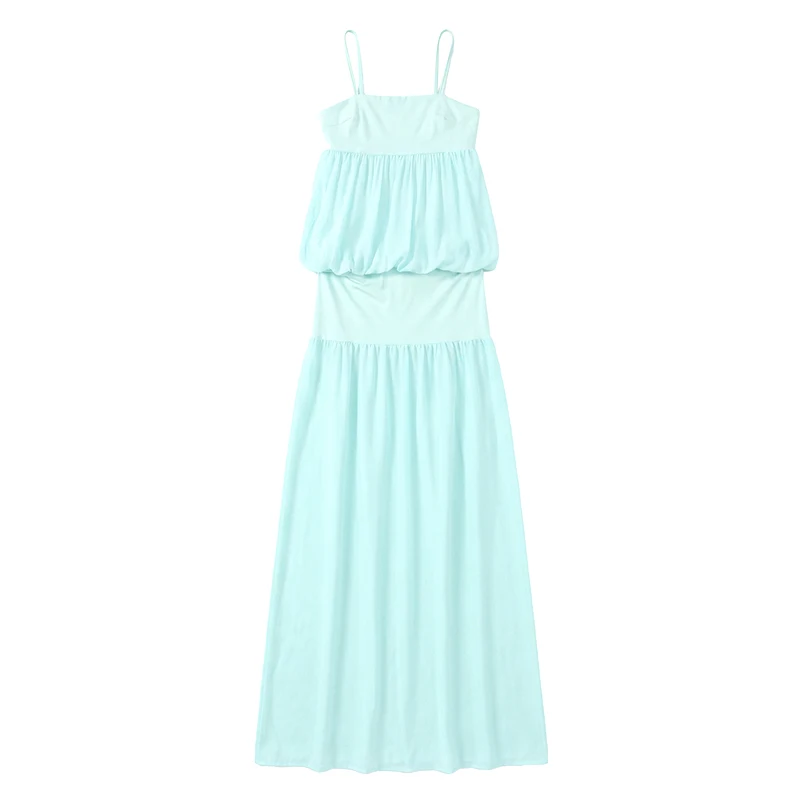 Spaghetti Strap Sexy Hollow Out Dress Women Elegant Sleeveless Backless Patchwork Bodycon Dress Vacation Beach Partywear 2026