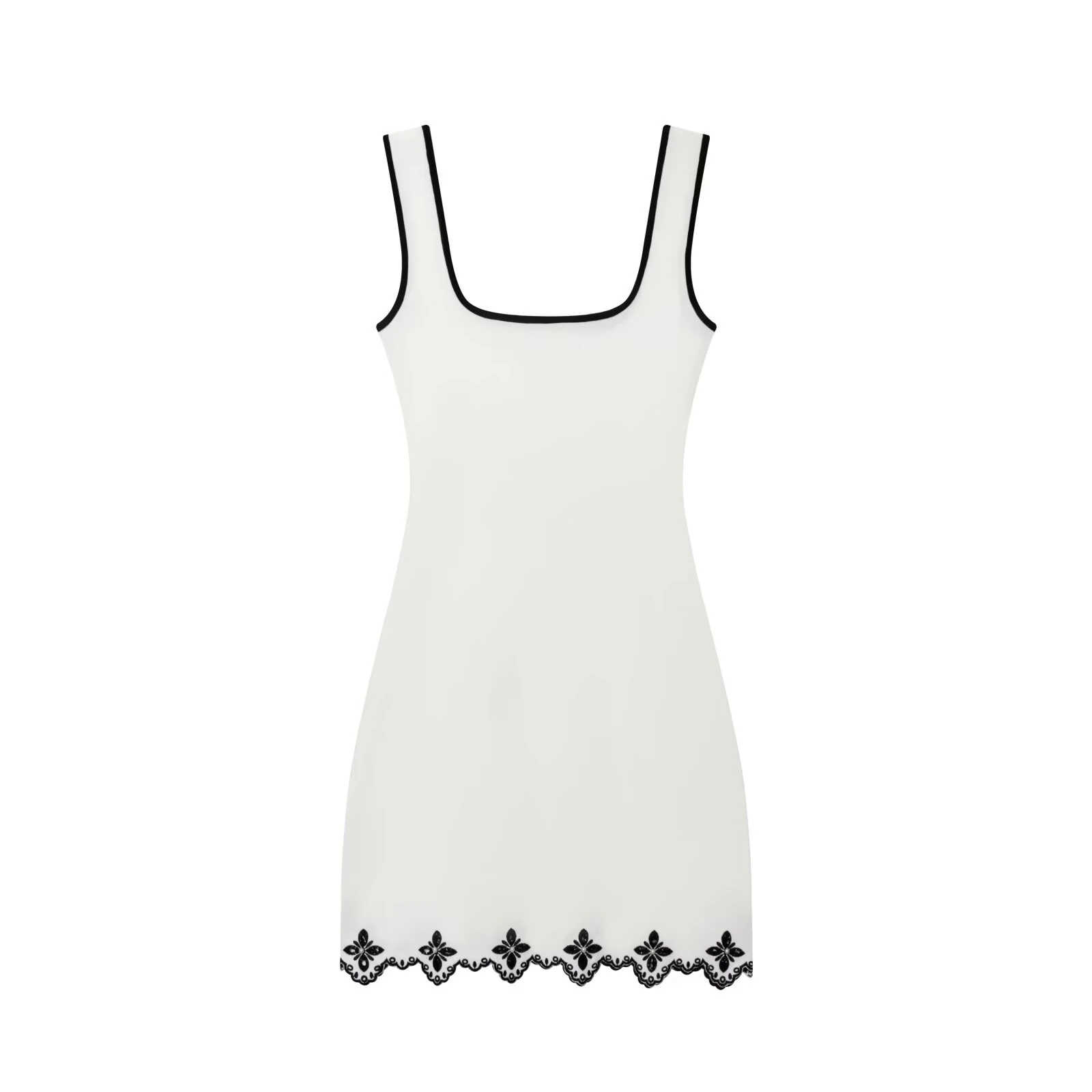 European and American style 2025 winter new women's clothing artificial pearl embroidery sleeveless short dress