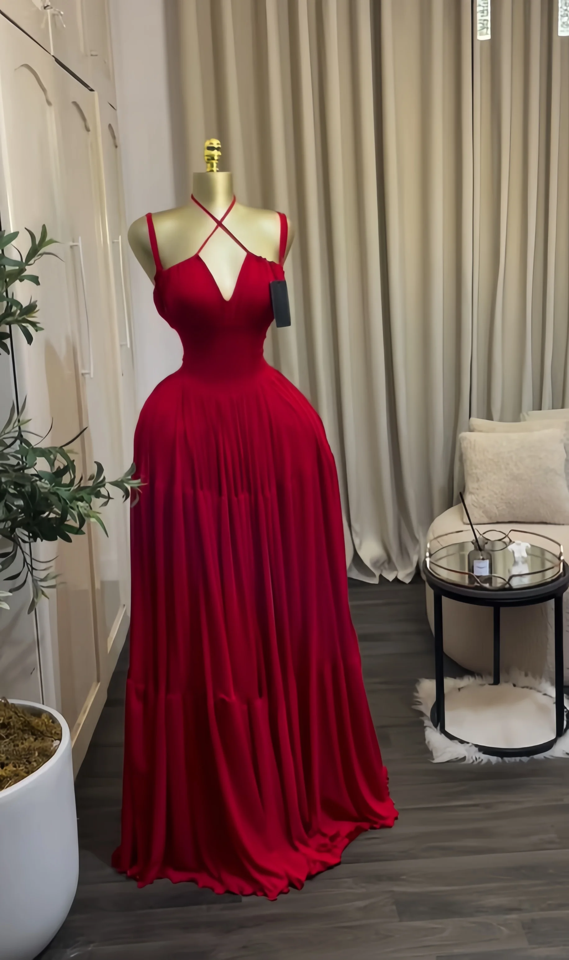 CM.YAYA 2026 Summer Women Strap Sleeveless Big Swing Long Maxi Dress Cocktail Evening Birthday Beach Sexy Vacation Party Dresses