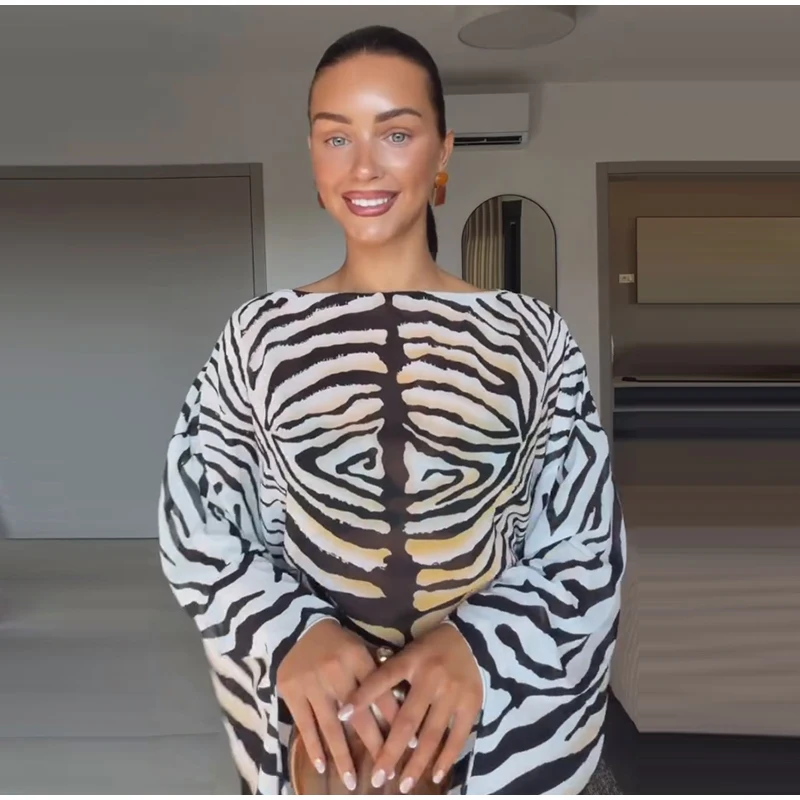 Chic Gradient Stripe Halter Dress Women Butterfly Sleeve Backless Slim Floor-length Dresses 2026 New Lady Party Evening Gown ﻿