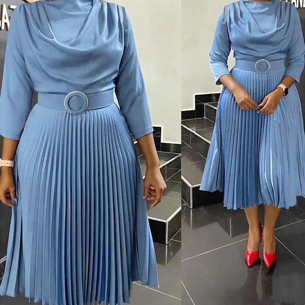 2025 Elegant African Dresses for Women Spring Africa Clothing Office Lady Party Slim Dress Dashiki Ankara Clothes for Women