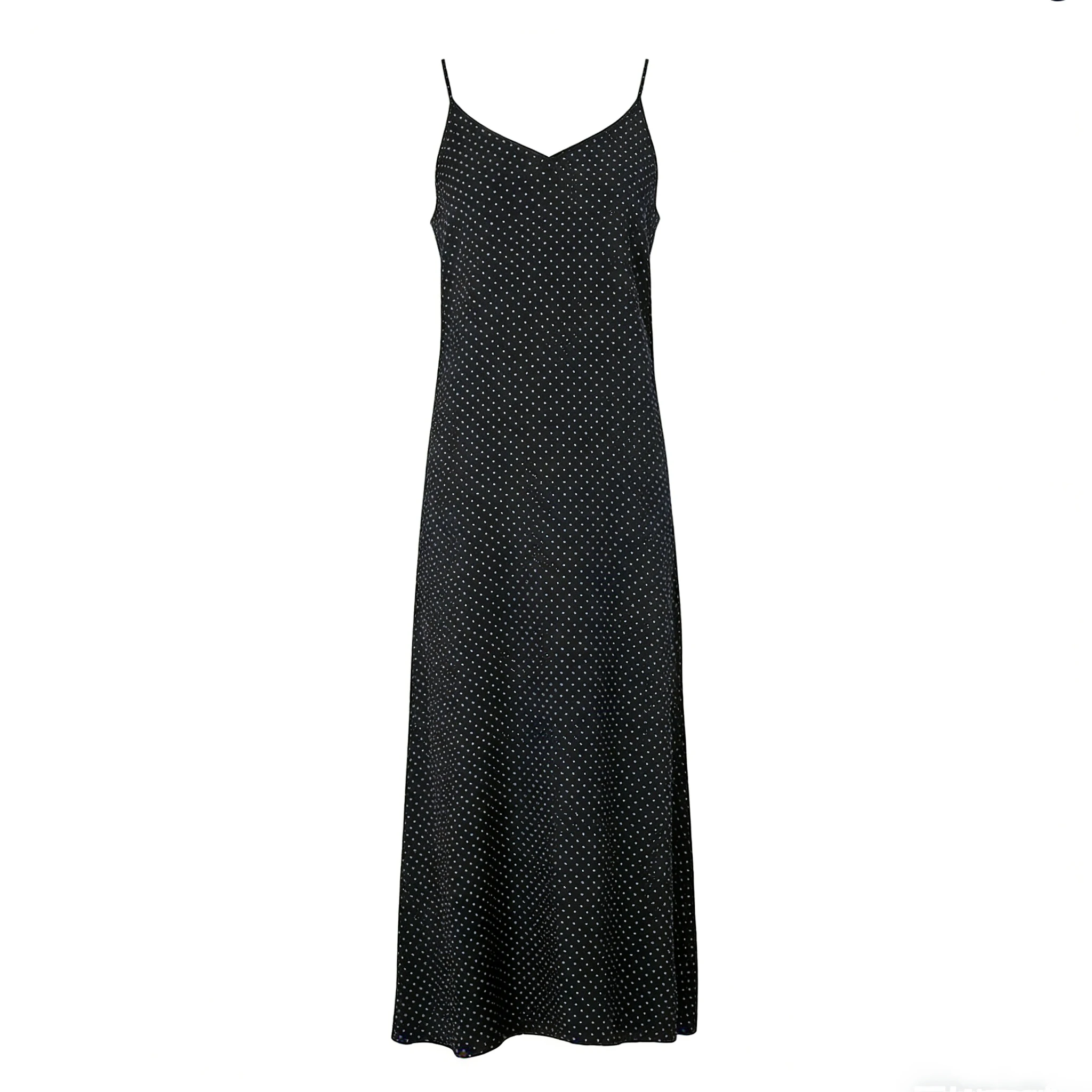 AP SS26 Women Black Cable Cardigan and Polka Dots Slip Dress Classic Style