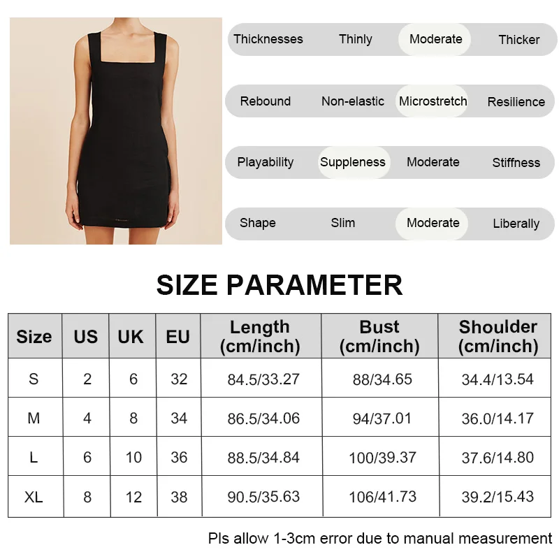 French Square Neck Sleeveless Linen Dress Women's 2026 Summer New Retro Solid Color Mini Dress Cotton Linen Slim Ladies Dresses