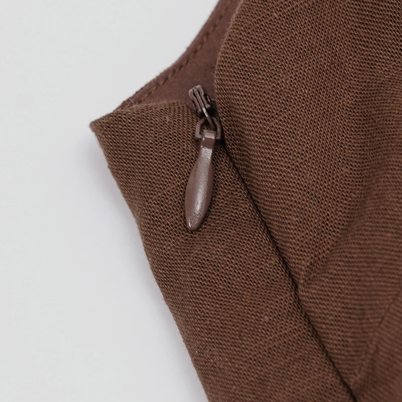 French Square Neck Sleeveless Linen Dress Women's 2026 Summer New Retro Solid Color Mini Dress Cotton Linen Slim Ladies Dresses
