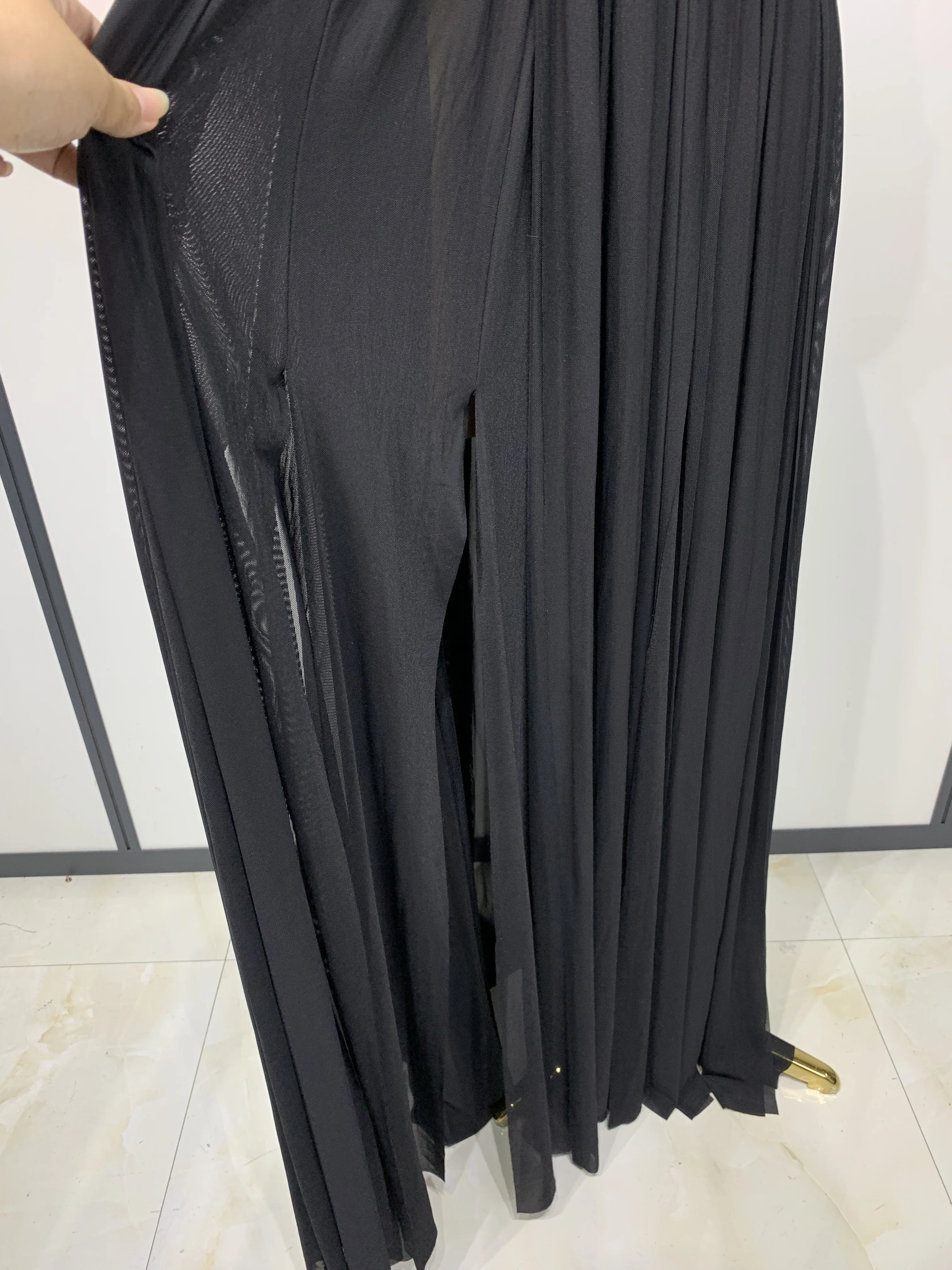 Women Sexy Hollow Out Backless Long Dress Nightclub Bar Stage Performance Costume Eveing Birthday Party Homecoming Dress
