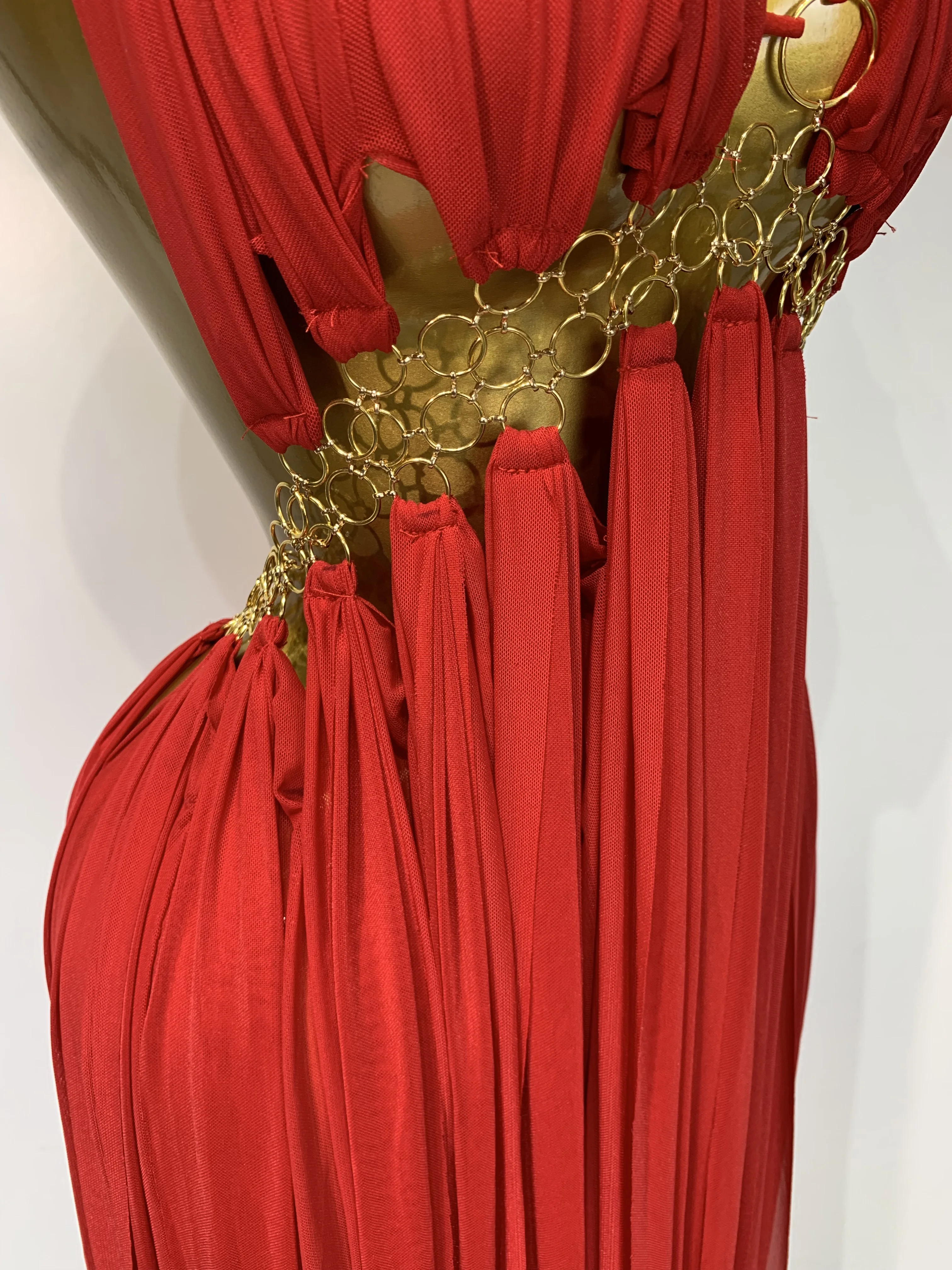 Women Sexy Hollow Out Backless Long Dress Nightclub Bar Stage Performance Costume Eveing Birthday Party Homecoming Dress