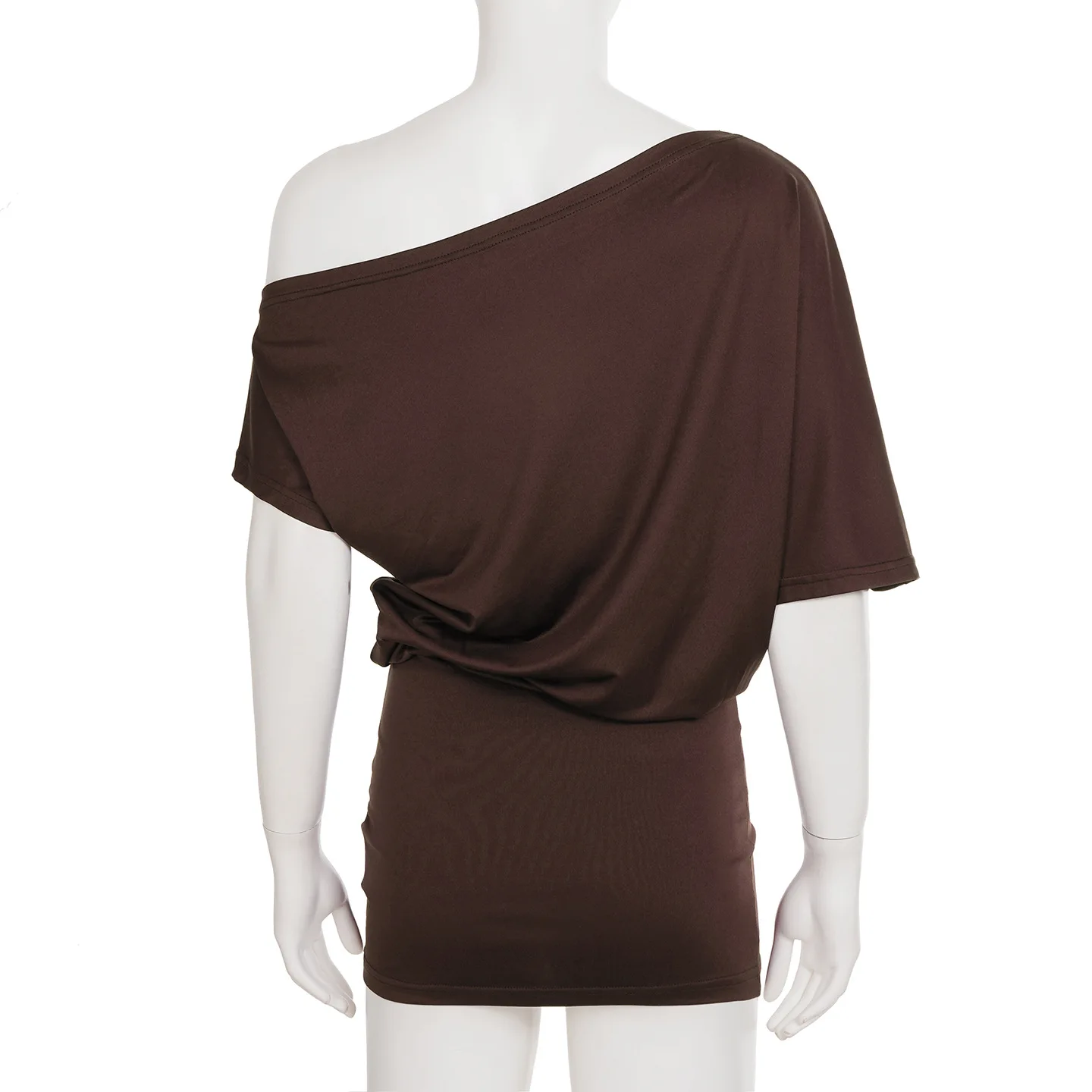 BOOFEENAA Asymmetrical Off Shoulder Mini Dresses 2025 Woman Clothes Fashion Sexy Summer Dress C77-BE20