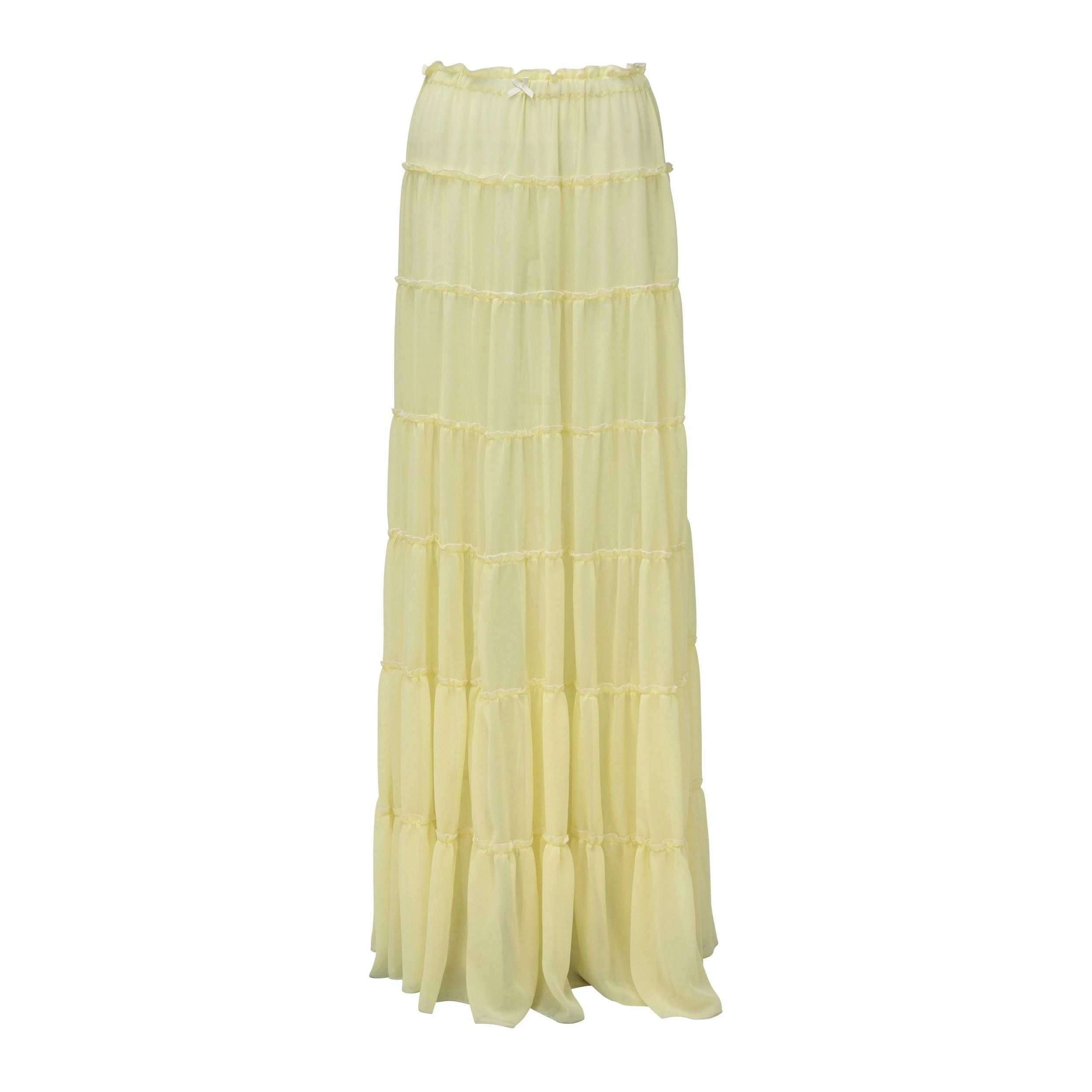 Ruffle Beach Dresses Cover Up Women Long Sleeve Bandeau Dress High Waist Beach Cover ups Summer Bandage Beachwear Dress Clothing