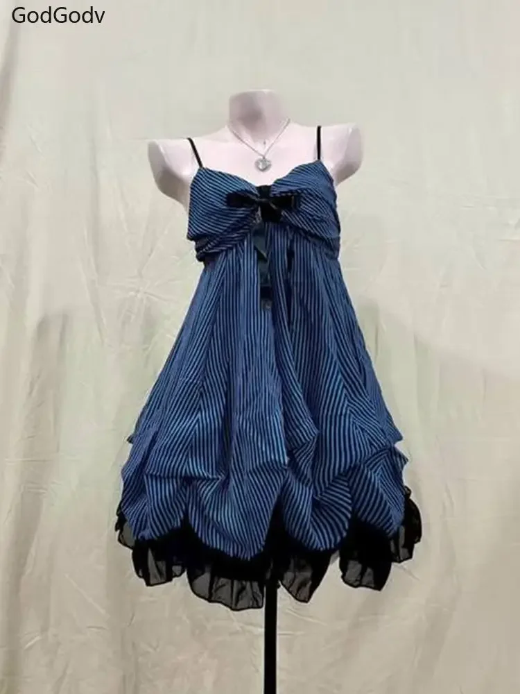 New Vintage Summer Women Sets Elegant Ruffle Lace Chiffon Design Mini Skirt Suit Fairy Female Sweet Korean Fashion Outfits 2025