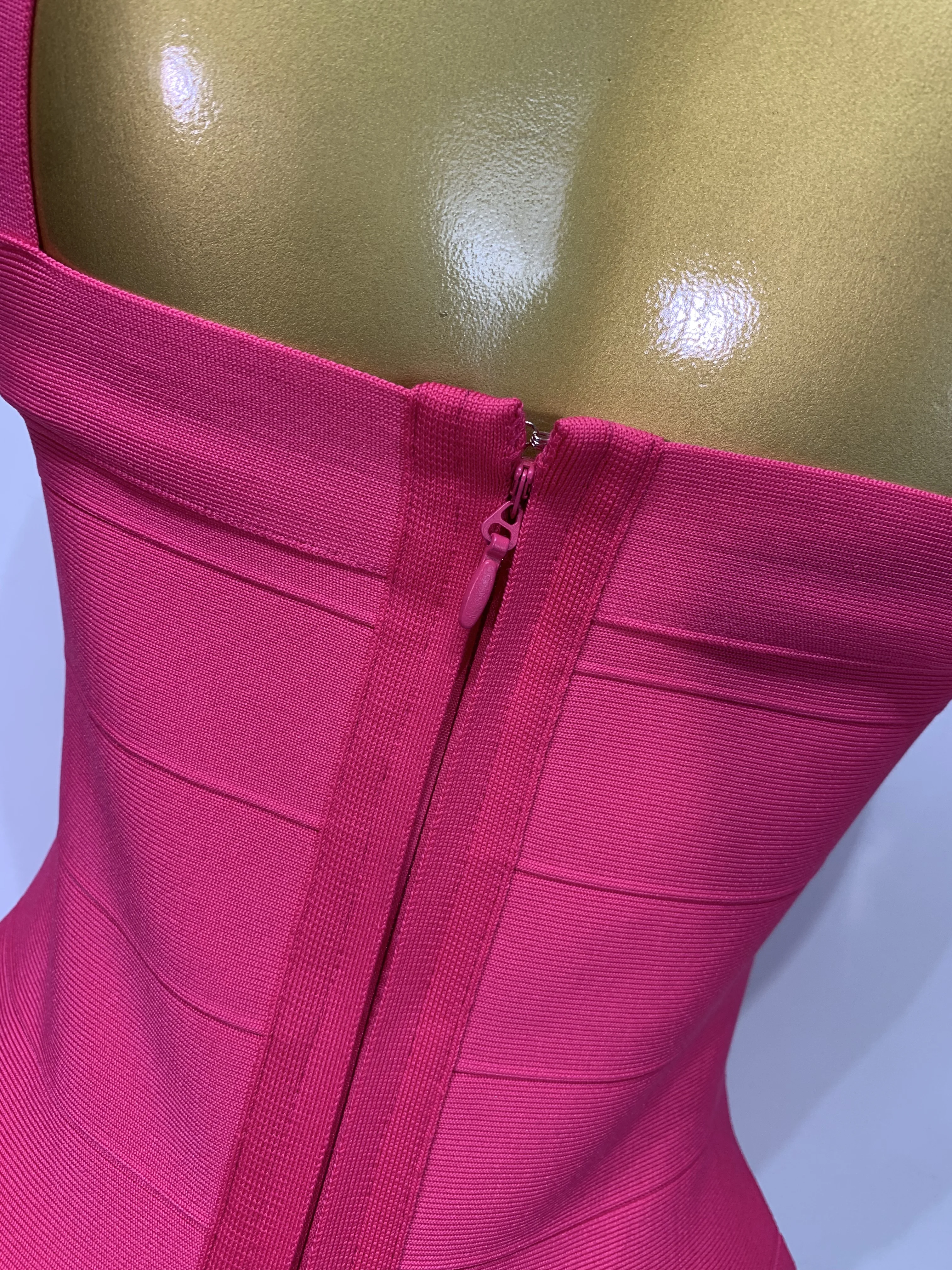 Women Sexy Backless Pink Bodycon Mini Bandage Dresses Elegant Evening Party Luxury Birthday Nightclub Cocktail Prom Gown