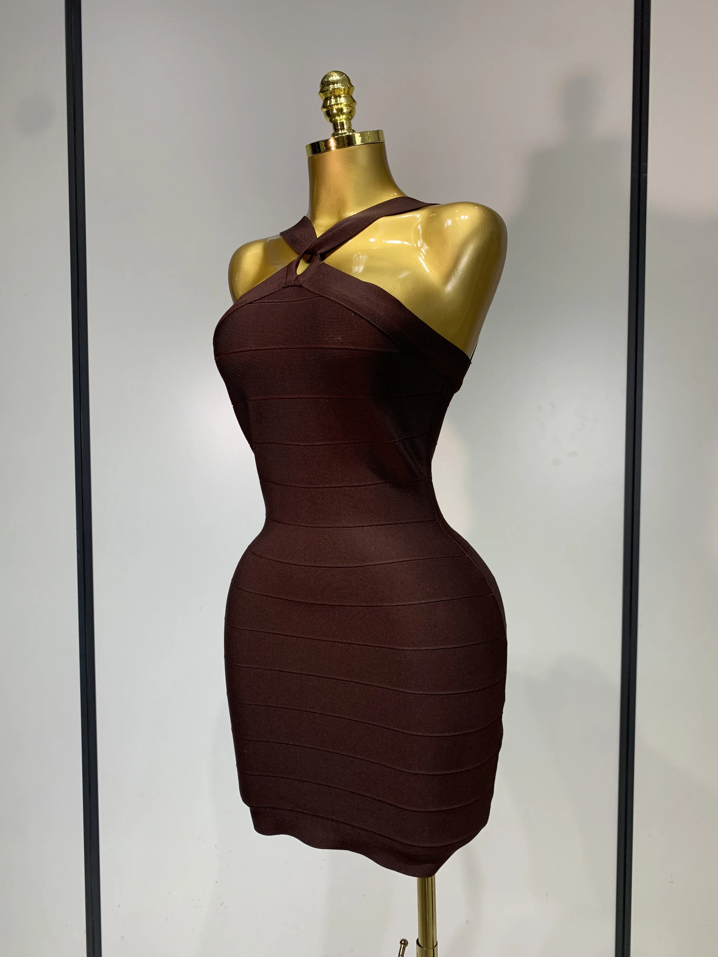 Women Sexy Backless Pink Bodycon Mini Bandage Dresses Elegant Evening Party Luxury Birthday Nightclub Cocktail Prom Gown