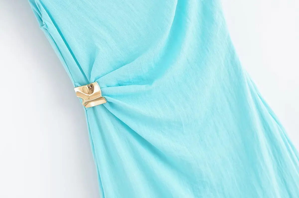 HH Woman's Summer Sexy Fashion Long Dress Solid Sleeveless Asymmetry Dresses Female Holiday Style Slit Slim Chic Dress