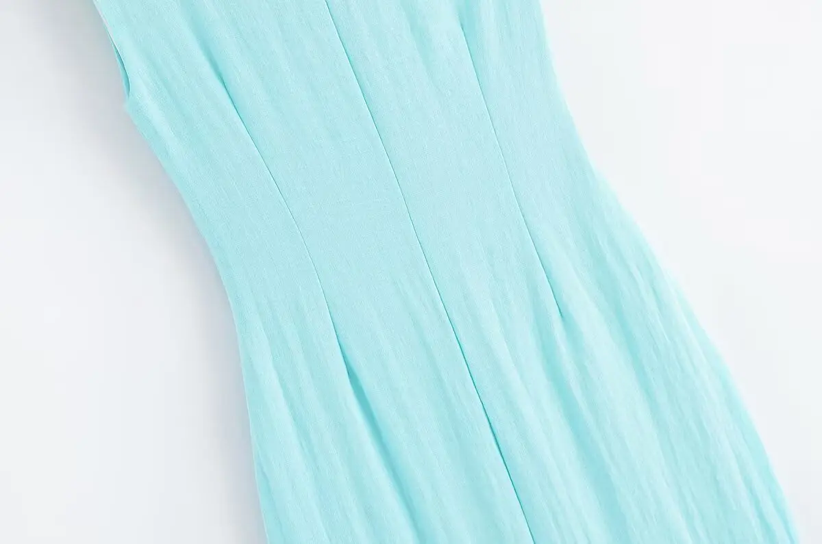 HH Woman's Summer Sexy Fashion Long Dress Solid Sleeveless Asymmetry Dresses Female Holiday Style Slit Slim Chic Dress