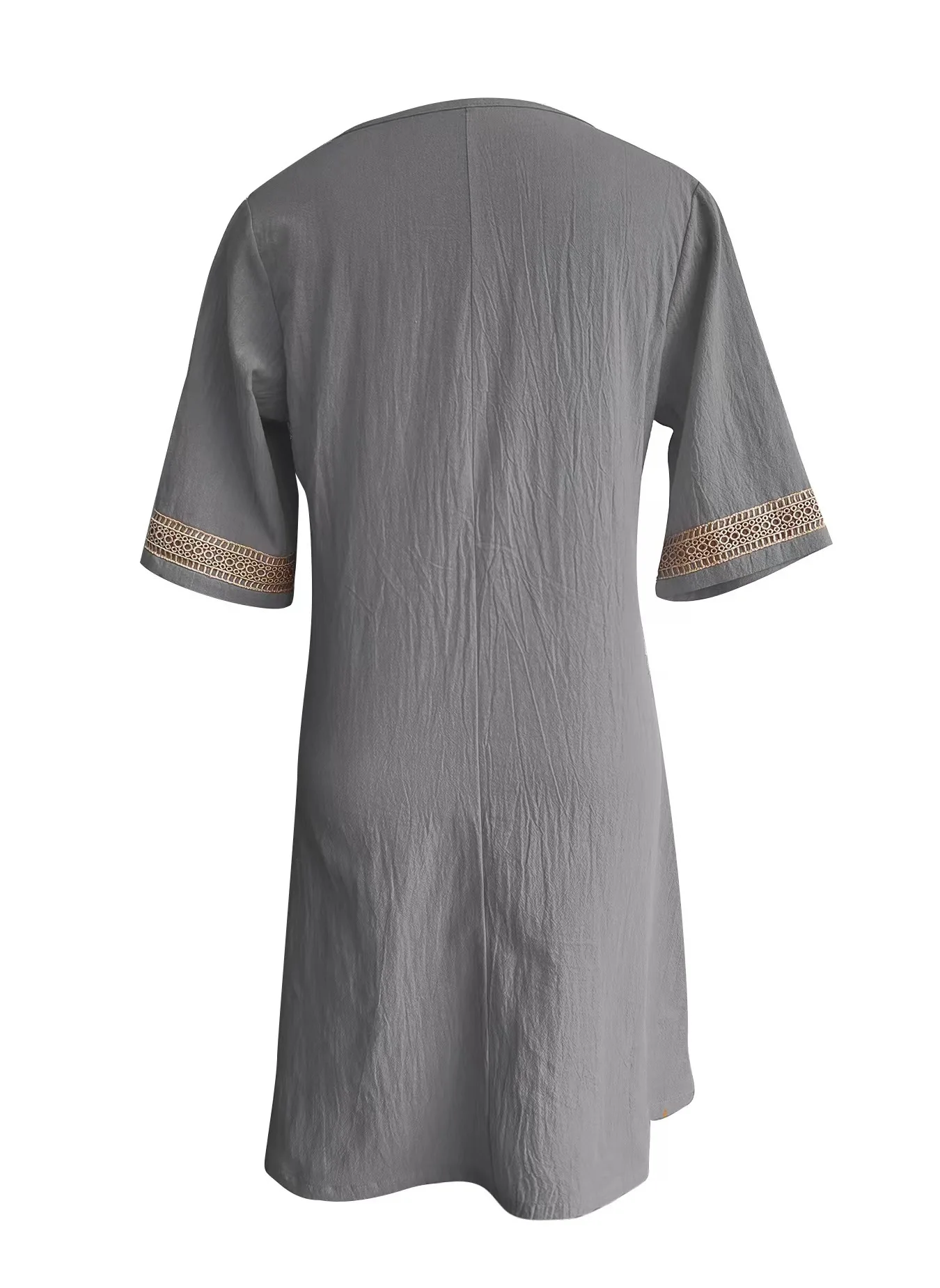 Casual Fashion Clothes Elegant Cotton Linen Dress for Women Summer Dress Women Clothing Vintage Streetwear Ethnic Style Y2k