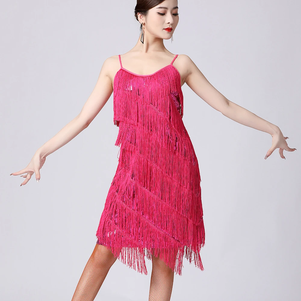 Women 1920s Vintage Great Gatsby Party Sequin Dress Sexy V-Neck Summer Cami Dress Gold Fringe Dress Vestidos Flapper Costumes