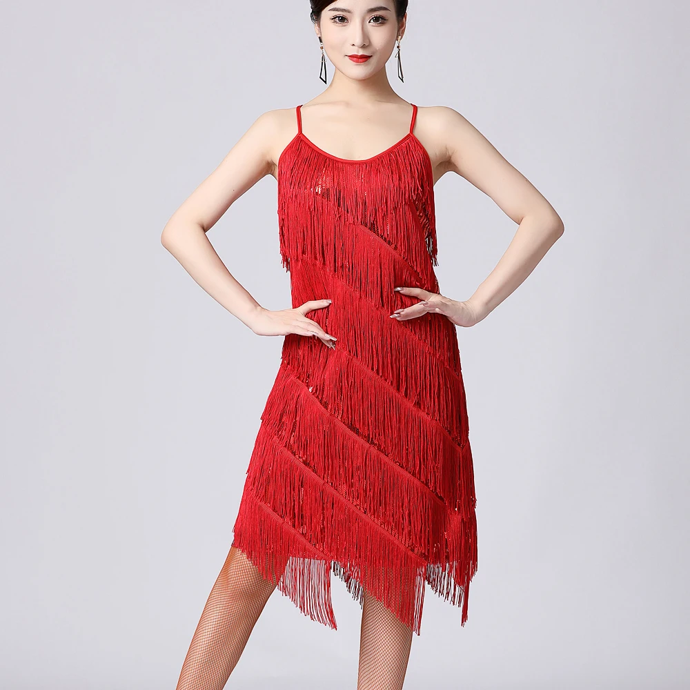 Women 1920s Vintage Great Gatsby Party Sequin Dress Sexy V-Neck Summer Cami Dress Gold Fringe Dress Vestidos Flapper Costumes
