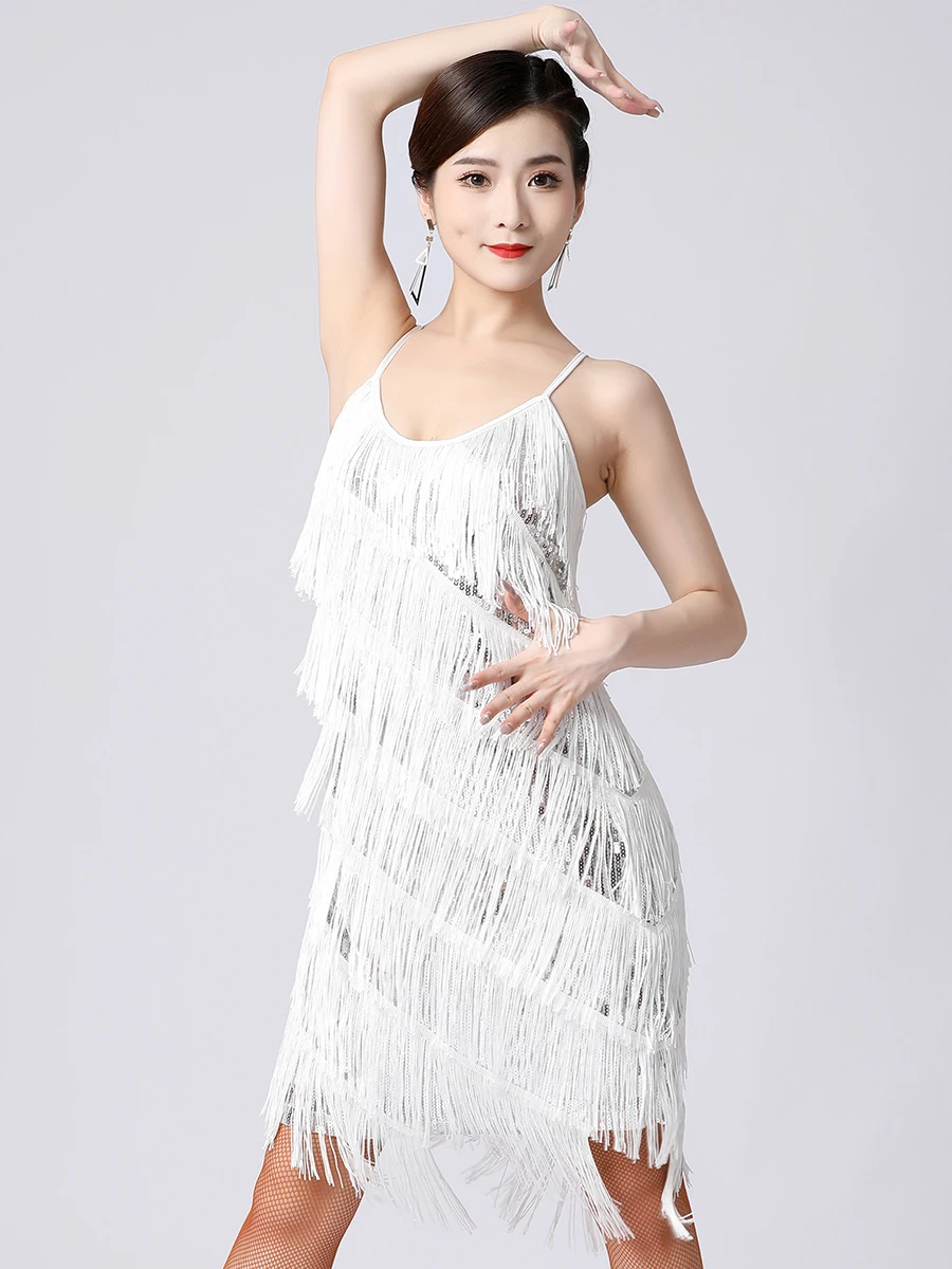 Women 1920s Vintage Great Gatsby Party Sequin Dress Sexy V-Neck Summer Cami Dress Gold Fringe Dress Vestidos Flapper Costumes
