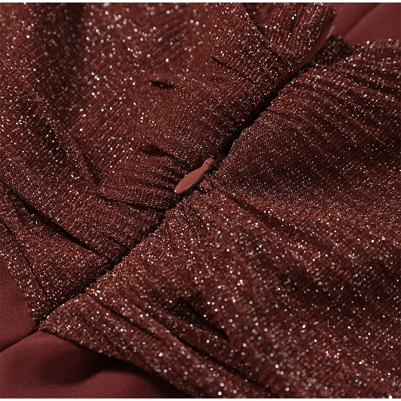 One-shoulder Shiny Chiffon Dress for Women Slim Sleeveless Cascading Ruffle Maxi Dresses 2026 Summer Vacation Party Lady Robes