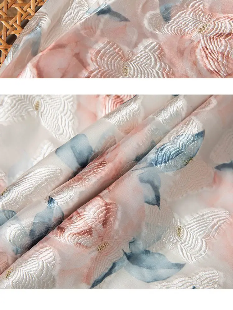 French Fashion Luxury Tulle Dress Female Summer New High-Grade Sense Stitching Embroidery Temperament Lotus Leaf Sleeve Skirt
