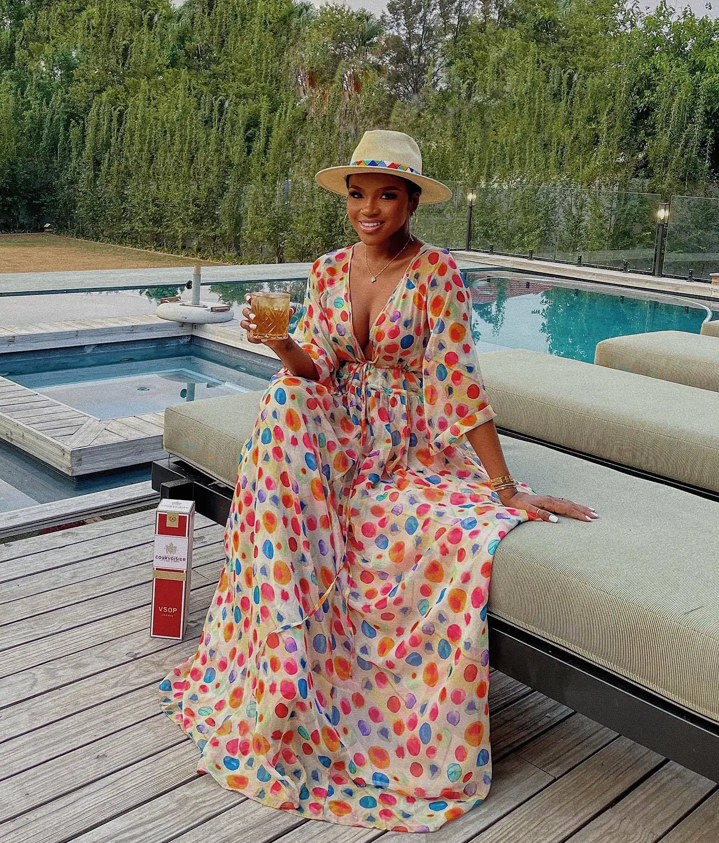 Long Dress Women Dresses A Line Vestidos Y2k Streetwear V Neck Full Sleeve Print Dot Elegant Party Night Work High Waist 2026