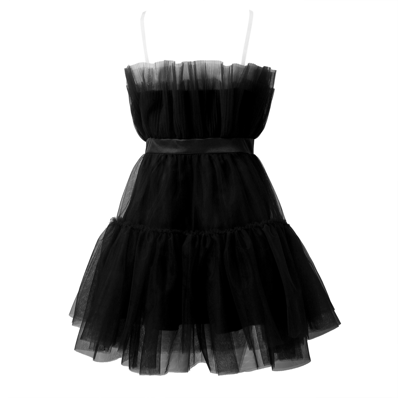 Women Tutu Wrap Dress Mesh Yarn Strapless Mini Dress Elegant Solid Color Wedding Party Dresses Bridesmaid Prom Gown Vestidos