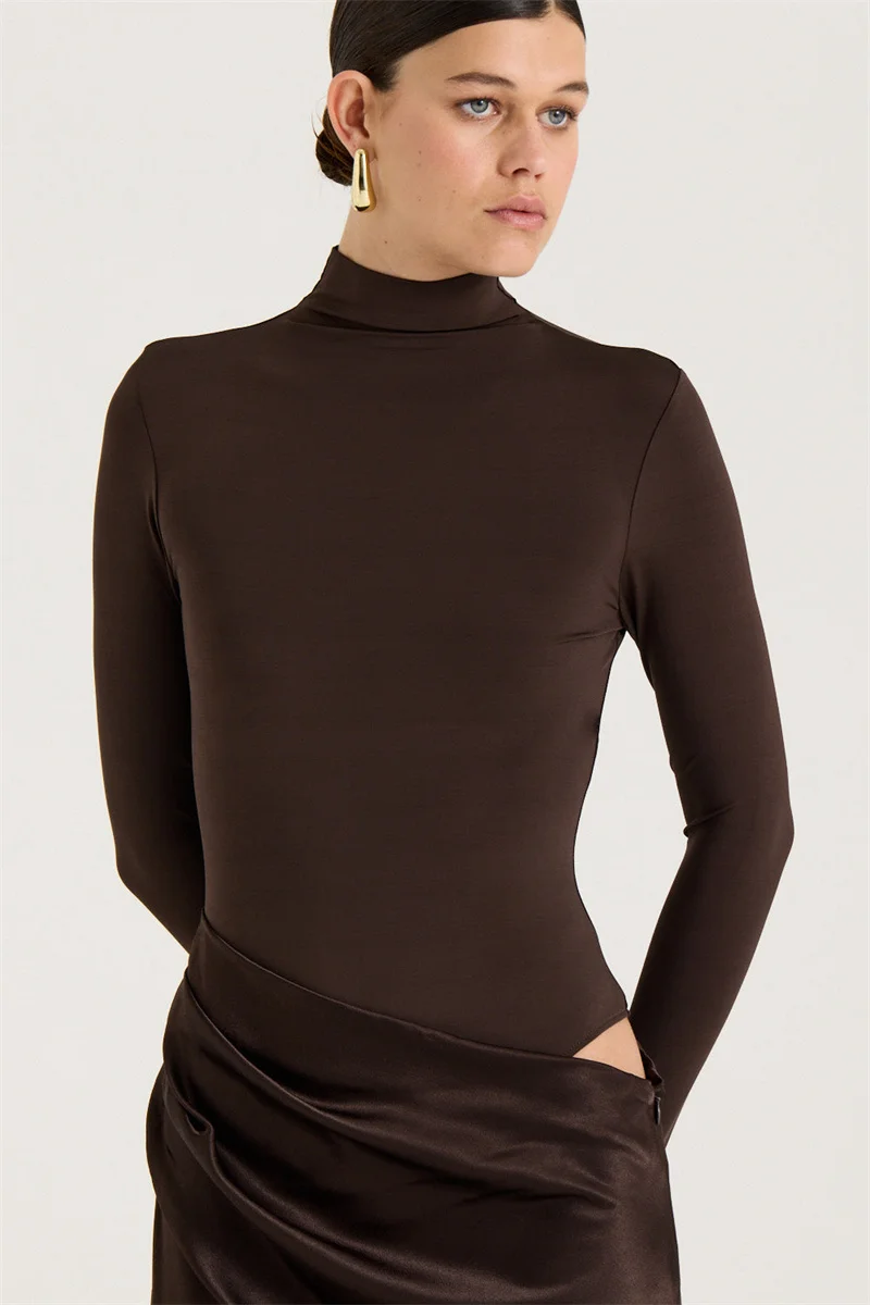 Mozision Autumn Long Sleeve Sexy Maxi Dress Women Fashion Hollow Out Turtleneck Ruched Bodycon Club Party Long Dresses Female
