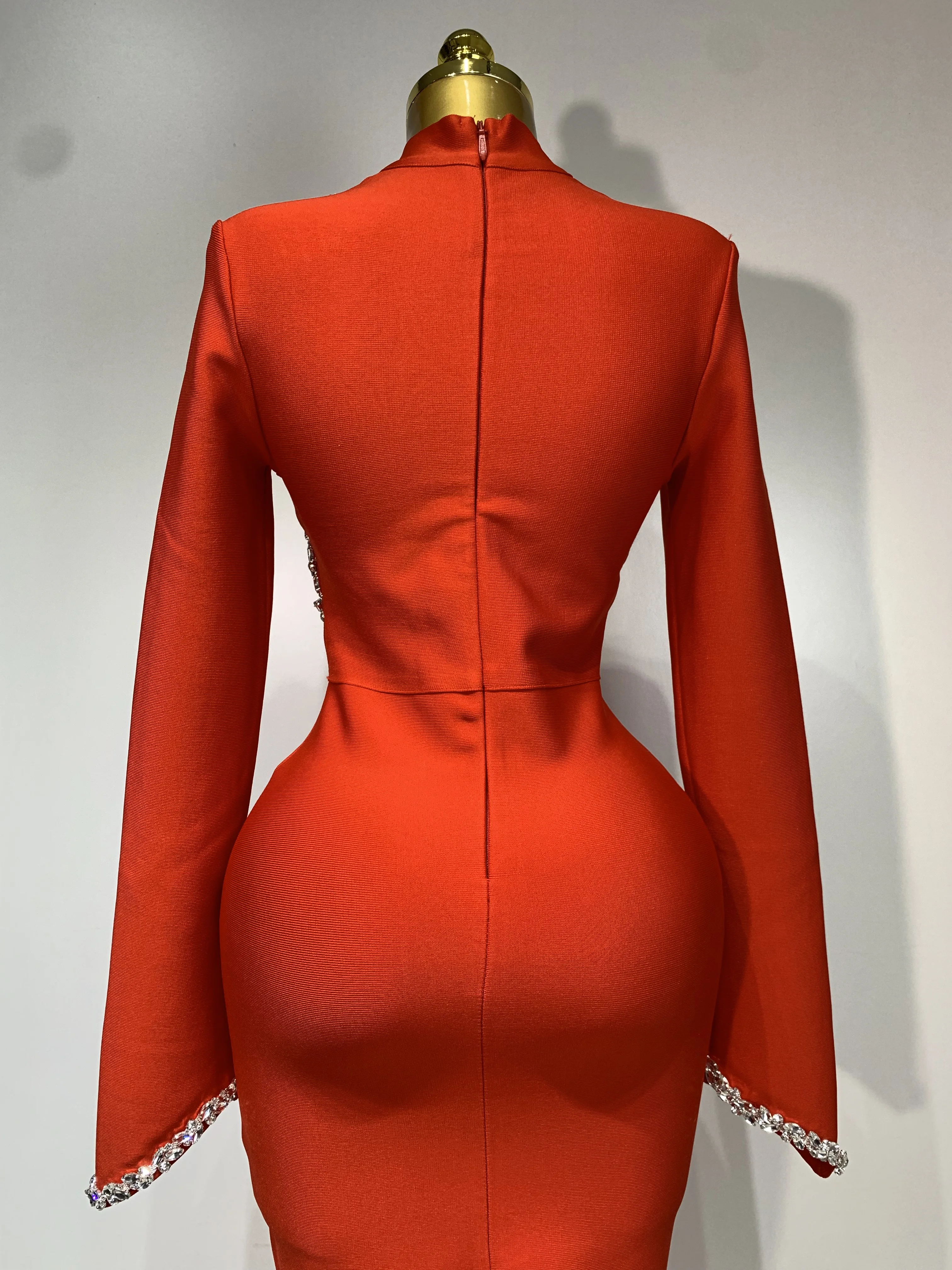Women Sexy Long Sleeve Diamonds Maxi Long Bodycon Bandage Dress 2025 Celebrity Elegant Evening Party Luxury Birthday Dresses