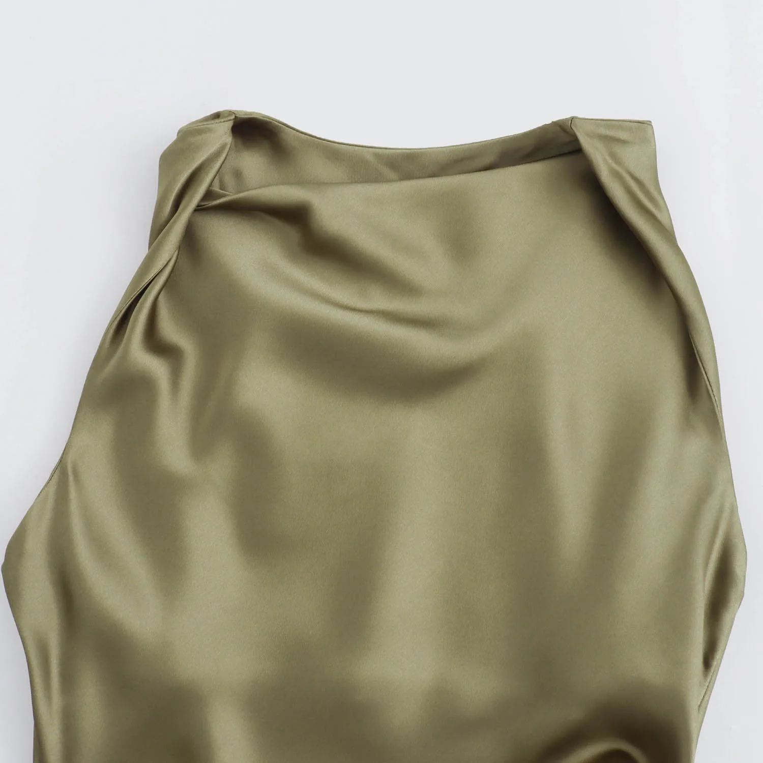 Satin Long Dresses for Women 2025 Summer Slip Midi Dress Woman Sexy Evening Party Dress Sleeveless Female Elegant Dresses