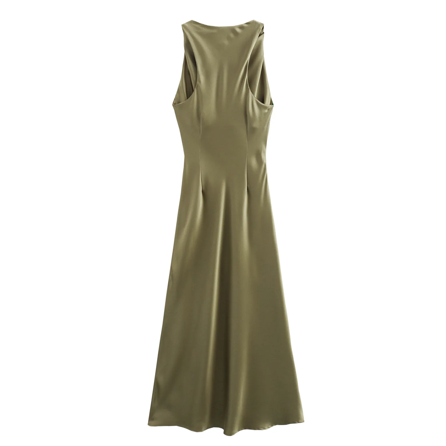 Satin Long Dresses for Women 2025 Summer Slip Midi Dress Woman Sexy Evening Party Dress Sleeveless Female Elegant Dresses