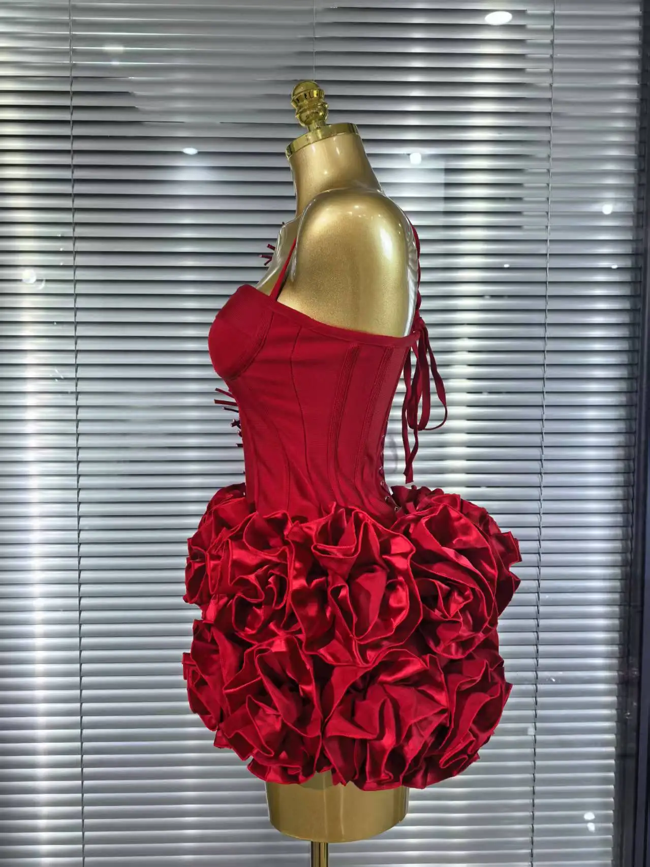 White Red Black Women Sexy Strapless 2 Pieces Bodycon Bandage Mini Dress Florals Celebrate Nightclub Party Birthday Outfit