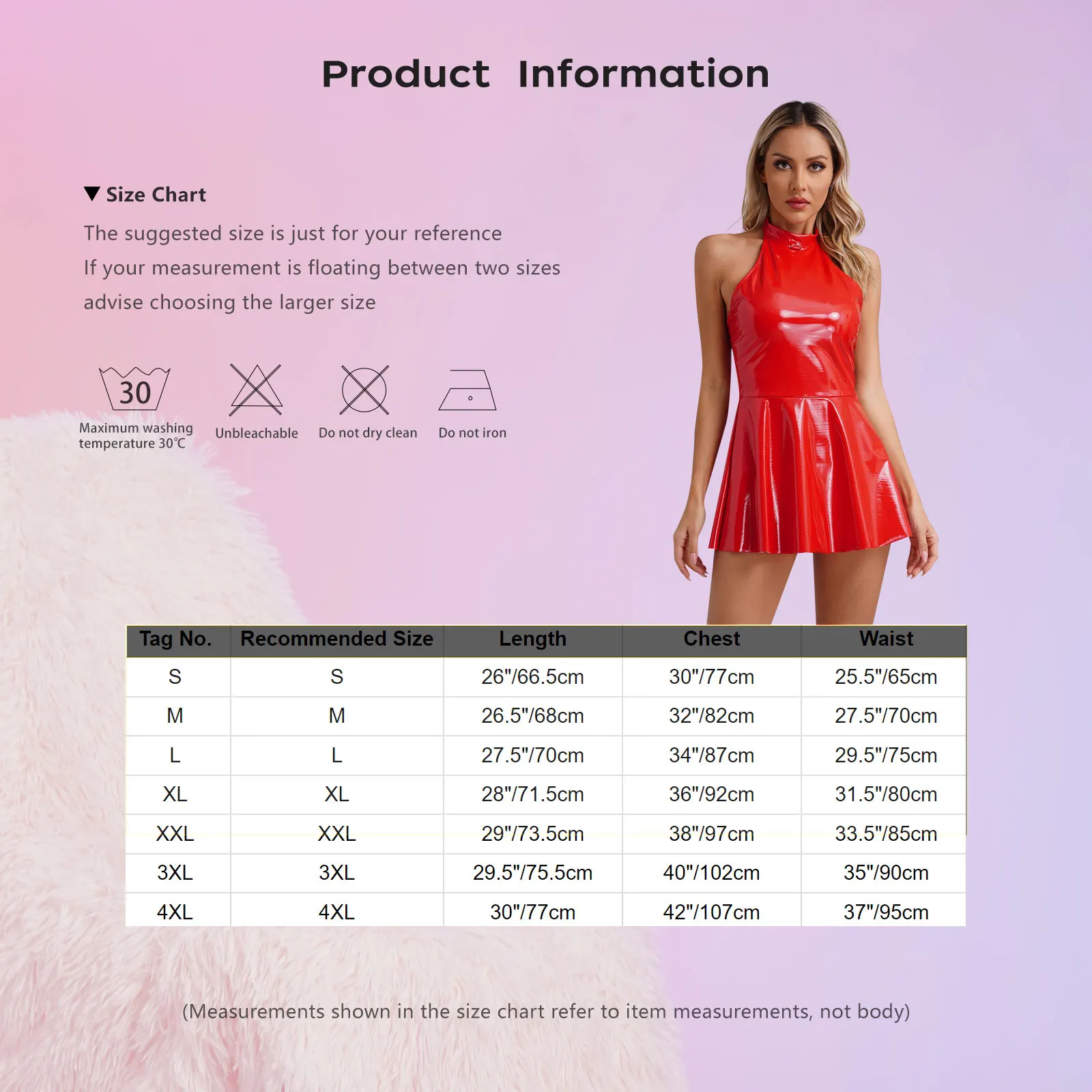 Womens Sexy Wet Look Patent Leather Slip Dress O-Ring Rivets Strappy V Neck Gothic Punk A-Line Mini Dresses Rave Party Clubwear