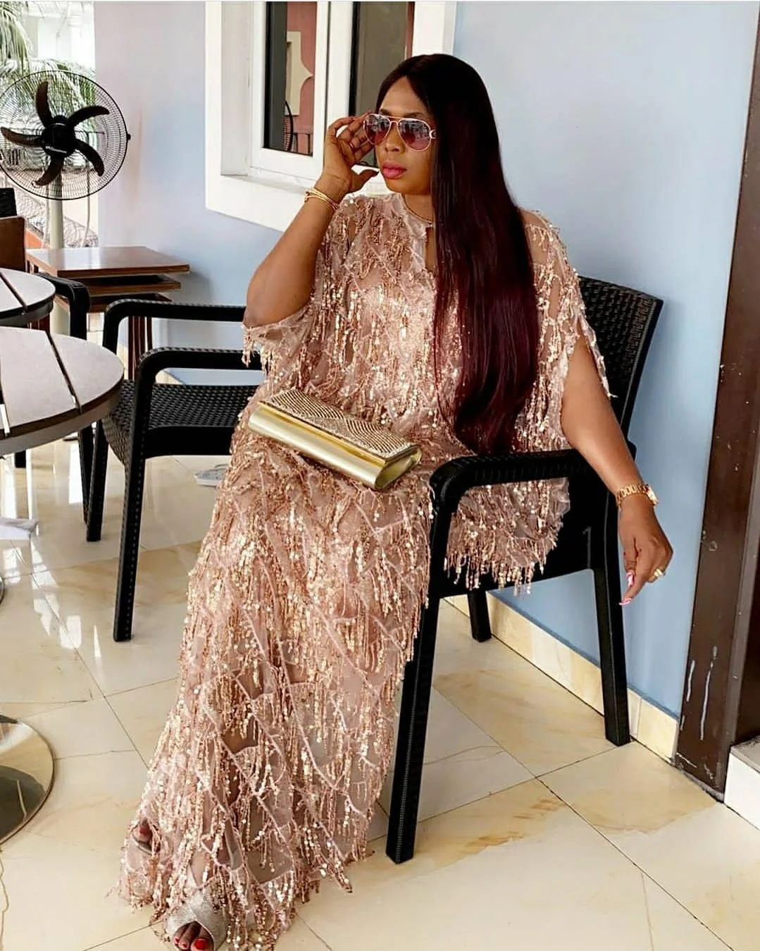 African Mom Dress Fashion Luxury Quality Shiny Sequin Suspender + Inner Skirt