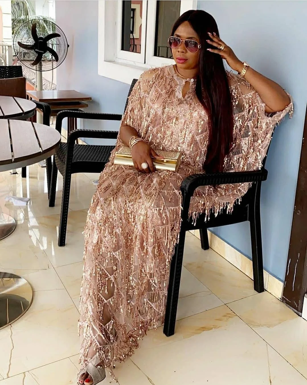 African Mom Dress Fashion Luxury Quality Shiny Sequin Suspender + Inner Skirt